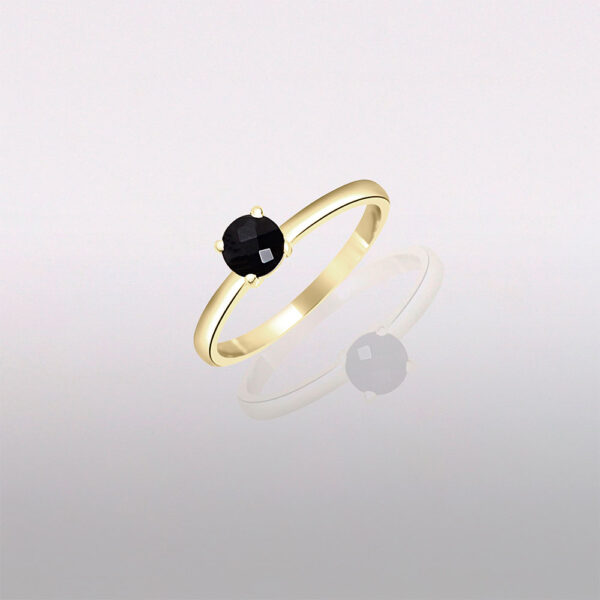14k gold black onyx ring